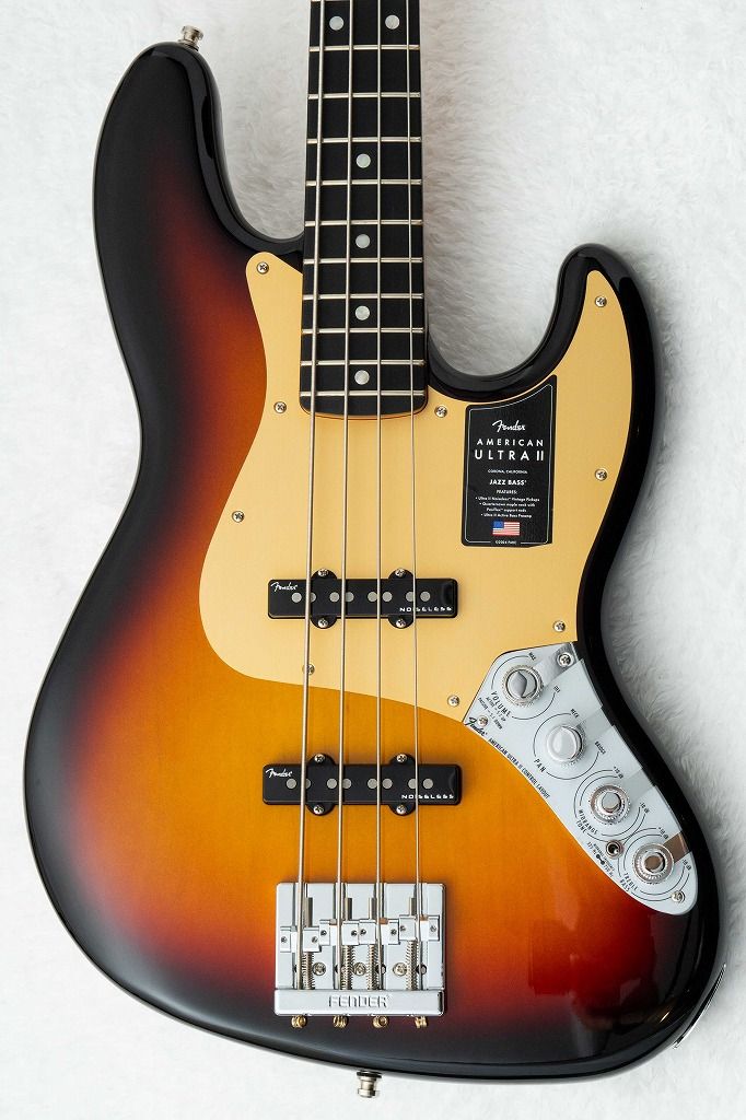 American Ultra II Jazz Bass Ebony Fingerboard Ultraburst