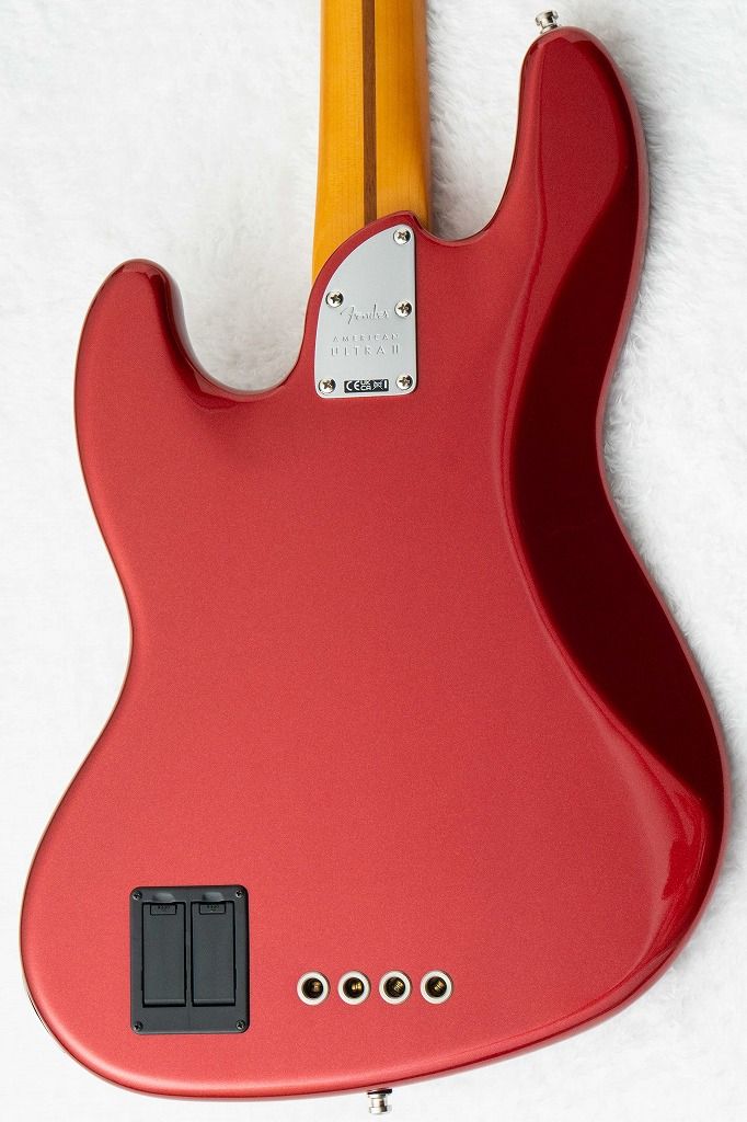 American Ultra II Jazz Bass Maple Fingerboard Sinister Red