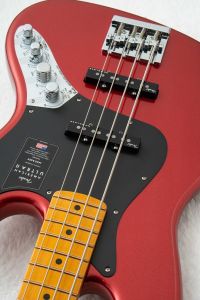 ゆ*様 エレキベース レッド 2ピックアップ American Ultra II Jazz Bass Maple Fingerboard Sinister Red
