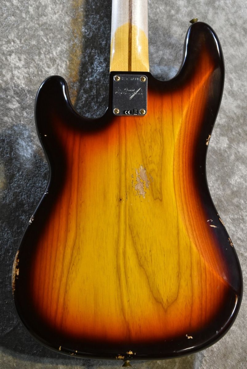 1958 Precision Bass Relic -Super Faded Aged Chocolate 3-Color