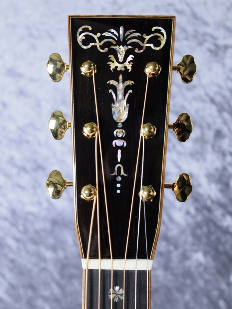 豪華装飾 インレイ アコースティックギター 希少Cocobolo（ココボロ