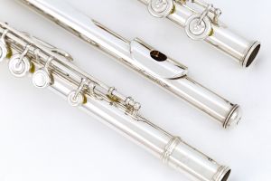 YAMAHA ヤマハ　フルート　YFL-514 頭部管　銀製　管体白銅　Eメカ YAMAHA ヤマハ フルート YFL-514 頭部管 銀製 管体白銅 Eメカ