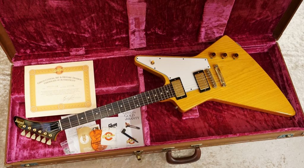 ギター koo Kurt Wilson Korina Explorer Electric Guitar - Natural | Tone Wolf