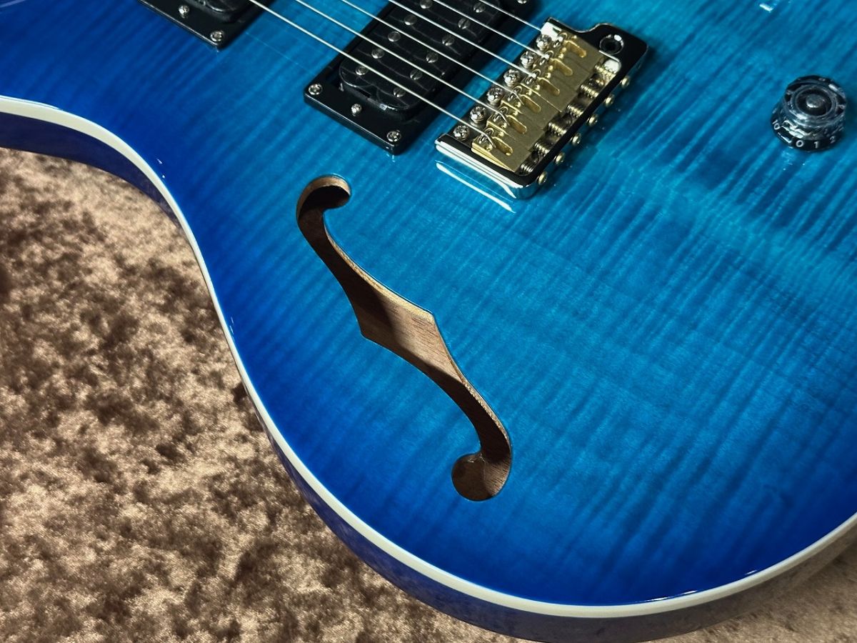 SE Custom 24 Semi-Hollow Piezo -Lake Blue- ≒3.233Kg | 【クロサワ