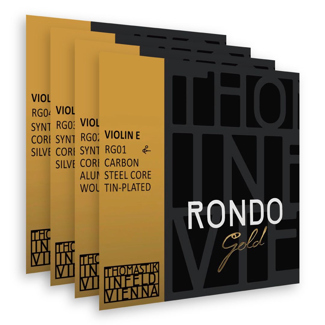【新品】Rondo Gold バイオリン弦セット G, D, A RONDO Gold（E線-スズメッキ,A,D,G線）VN | 【クロサワ楽器店