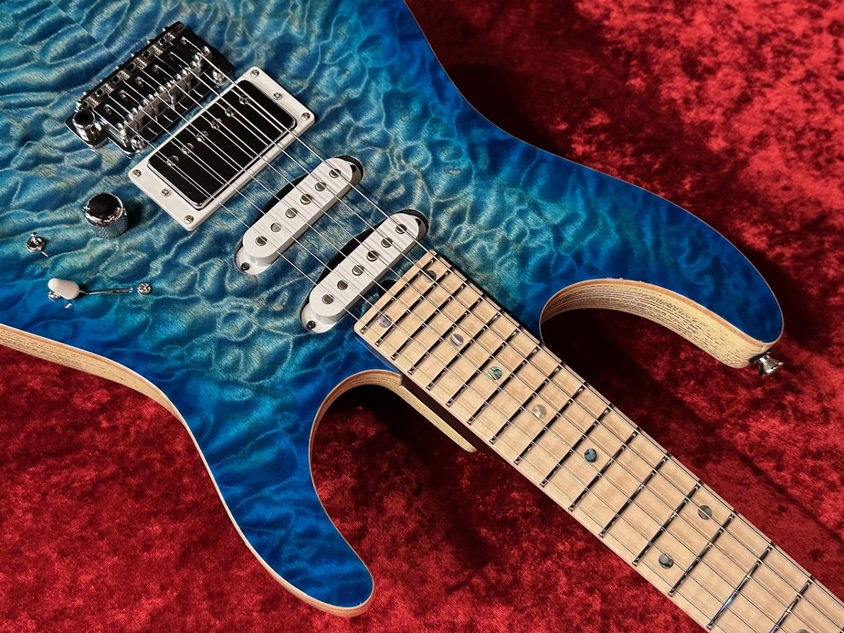 キルトトップギターボディ‼️ PRS 2008 Custom24 1Piece QMT 10Top Rosewood Neck (Vintage