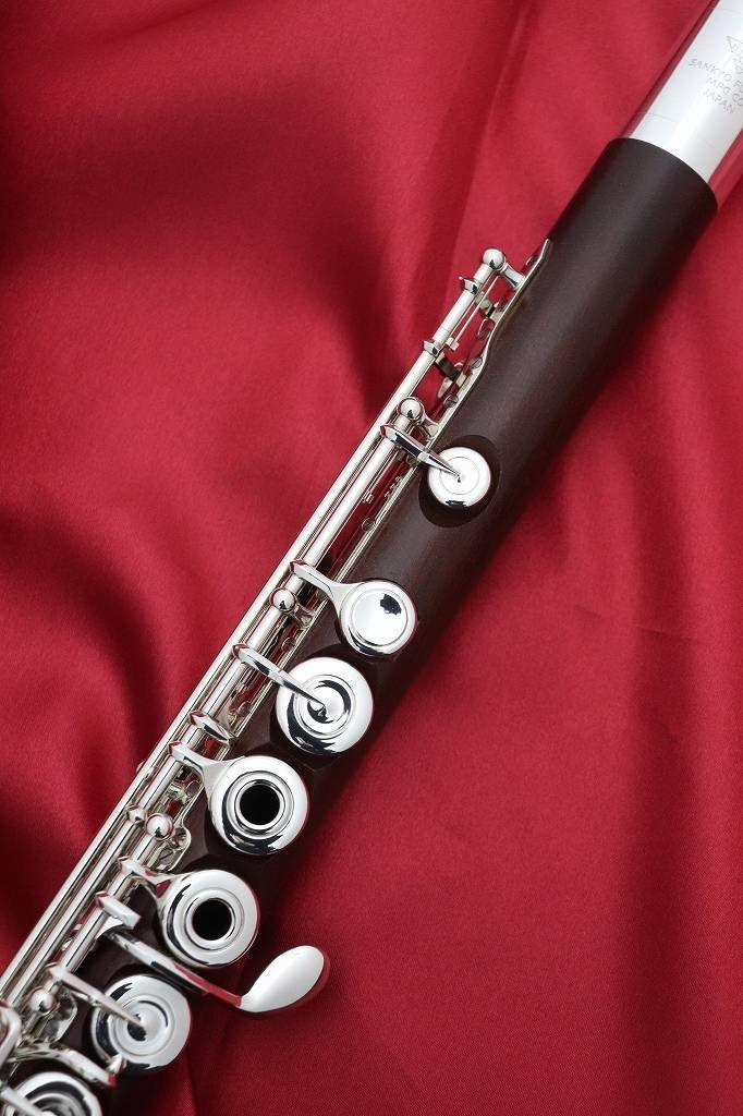 サンキョウ 木管フルート C足部管 Sankyo ケース付き SANKYO Wood Fluteシリーズ Cウッドフルート木管フルート コルク
