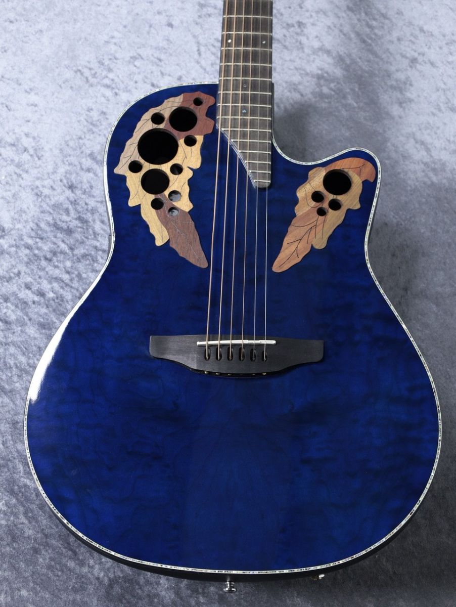 アコースティックギター OVAITION CE44P 8TQ QM BLUE アコースティックギター OVAITION CE44P 8TQ QM BLUE