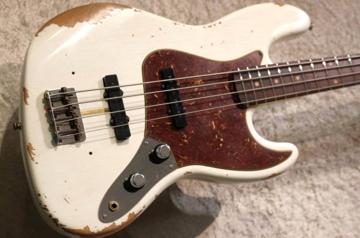 1961 Jazz Bass Heavy Relic -Aged Olympic White- | 【クロサワ楽器店