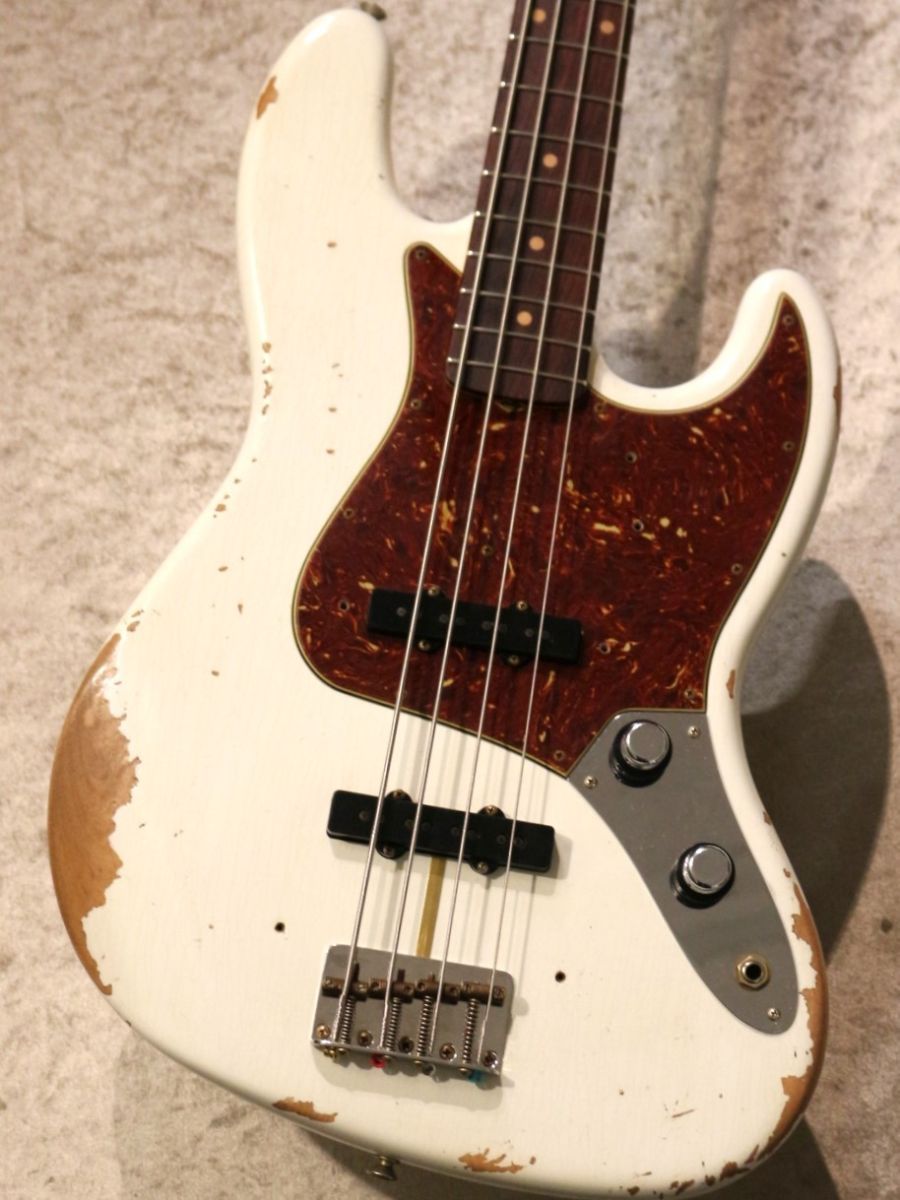 1961 Jazz Bass Heavy Relic -Aged Olympic White- | 【クロサワ