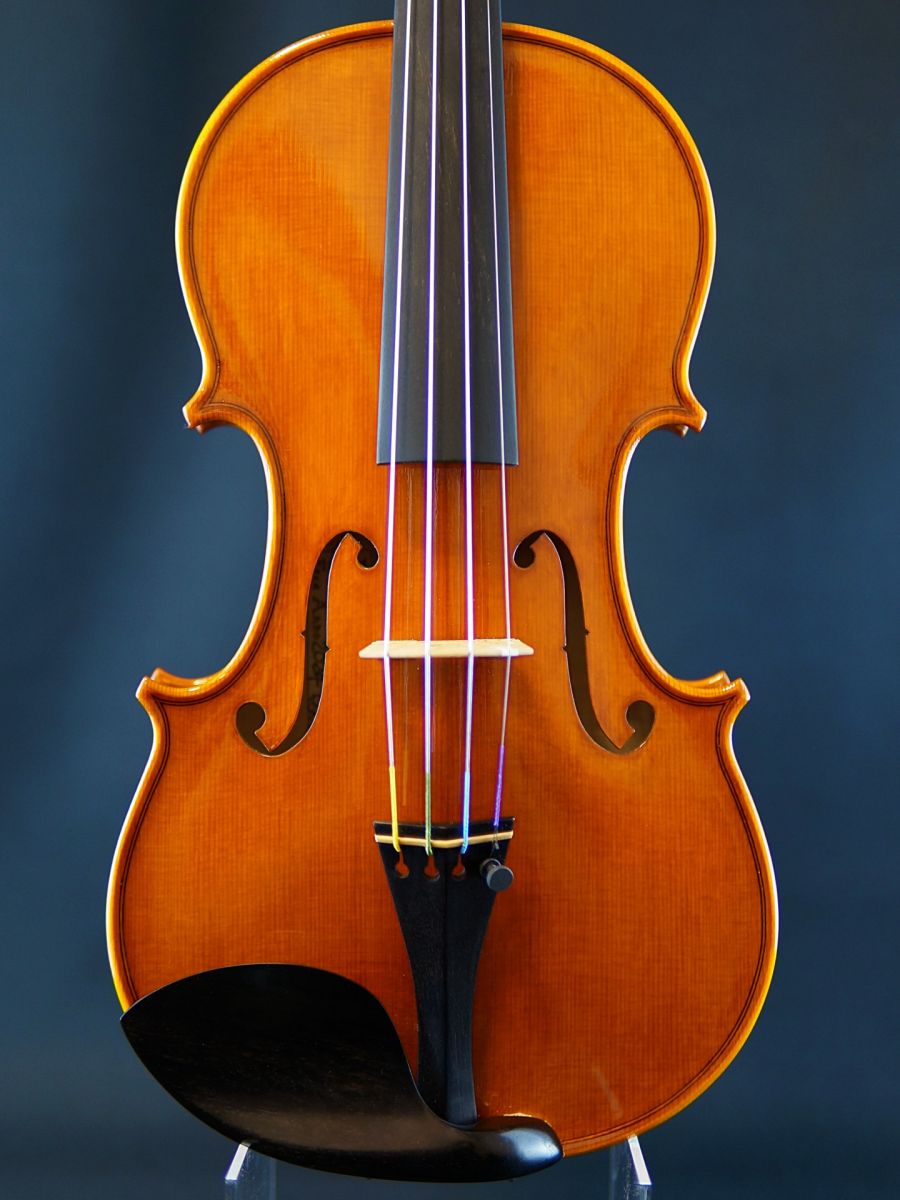【美品】ヴァイオリン バイオリン 工房勧め品 zhang's workshop 工房 安修 明 バイオリン 4/4 2006年 虎杢 K