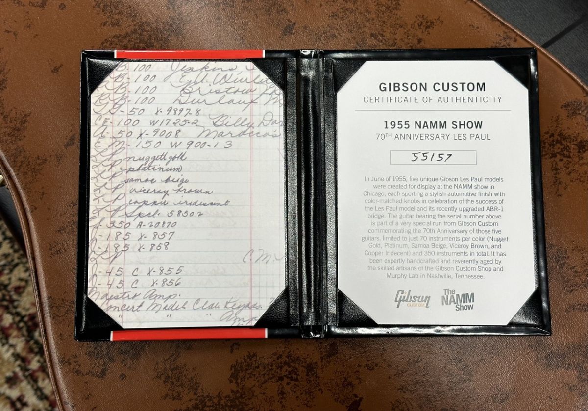 1955 NAMM Show Commemorative Les Paul Viceroy Brown Murphy Lab