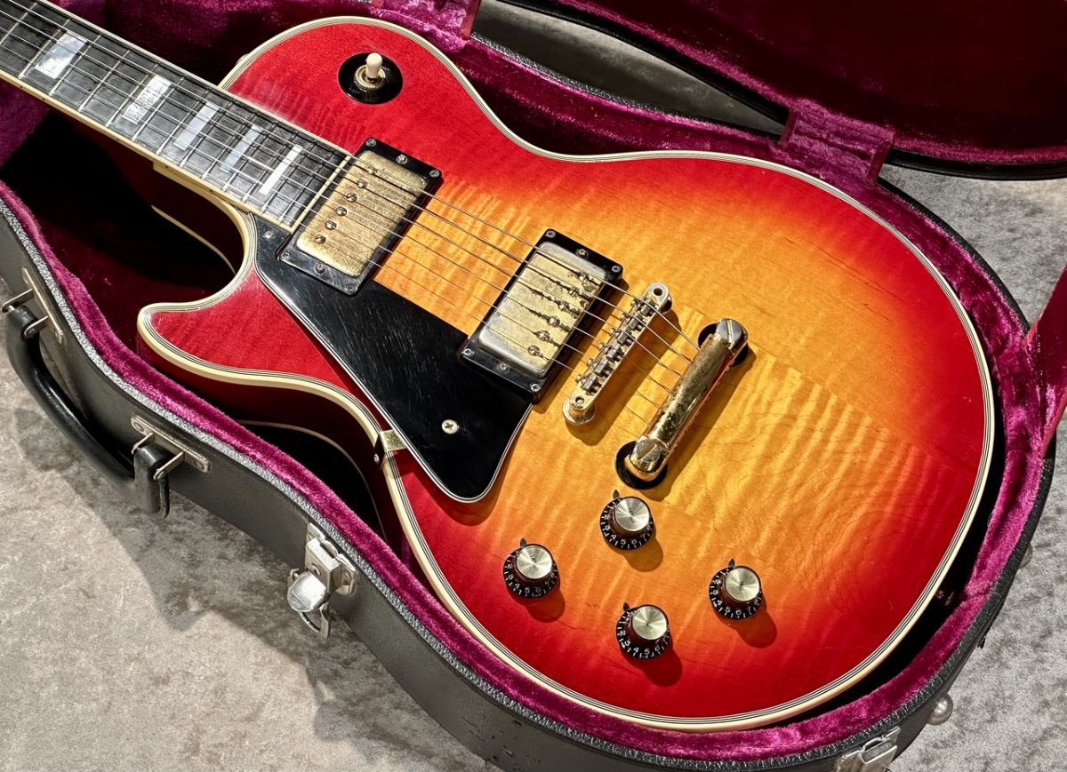 Gibson Les Paul Sunburst ハードケース付 1974 Les Paul Deluxe Conversion Cherry Sunburst Left Hand