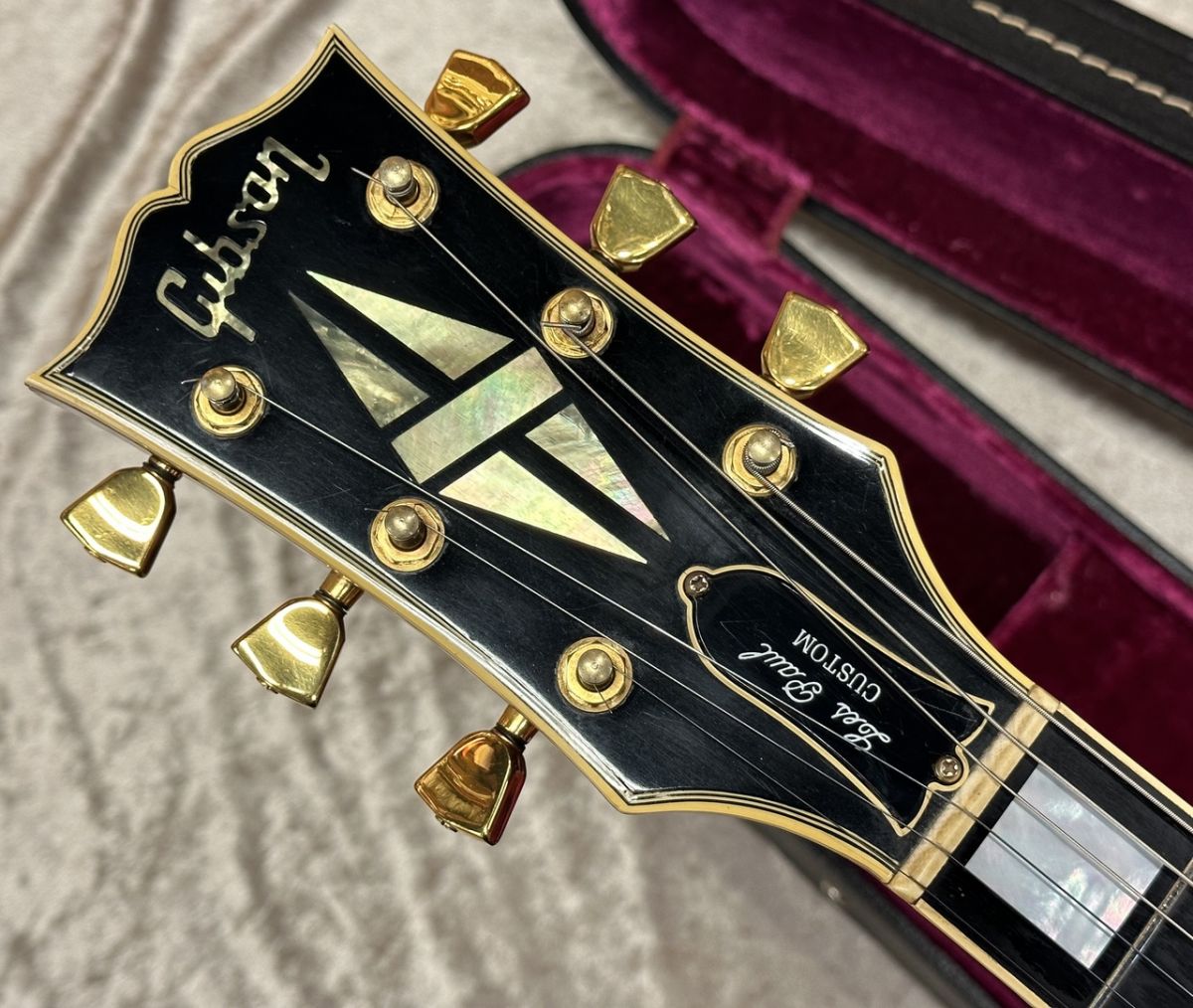 ❤️特殊加工  レスポール エレキギター Gibson 1974 Les Paul Custom Left Hand White（ビンテージ