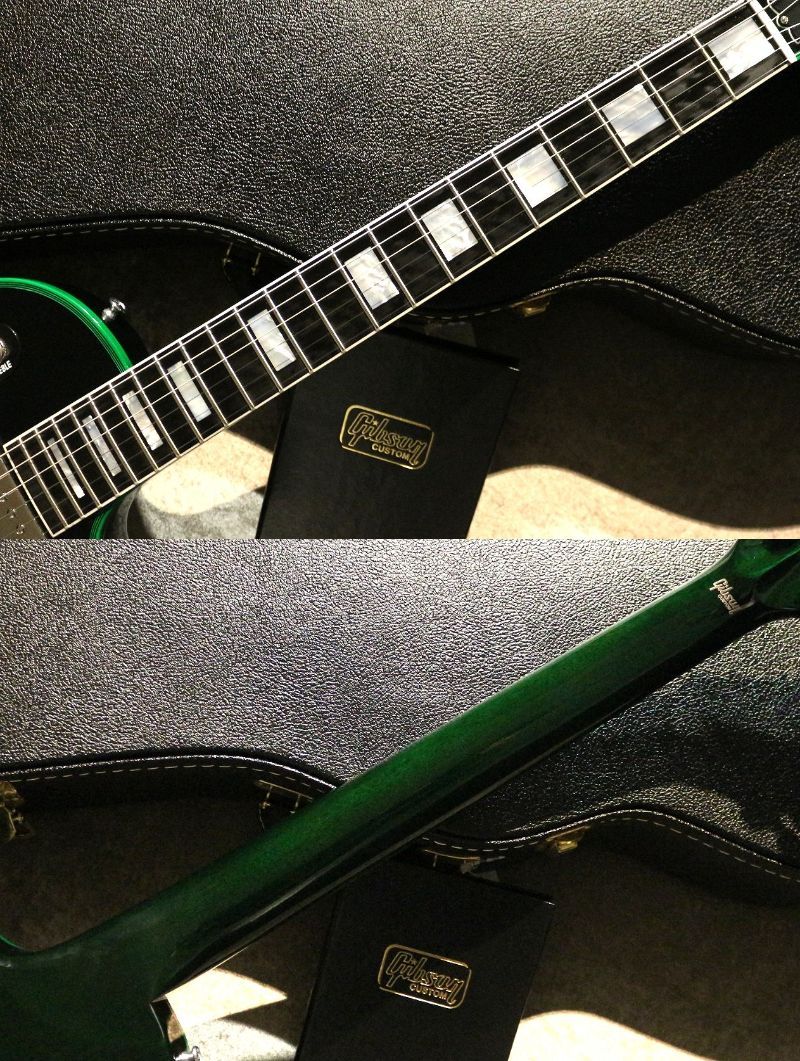PSL Les Paul Axcess Custom Figured Top Green Widow Gloss