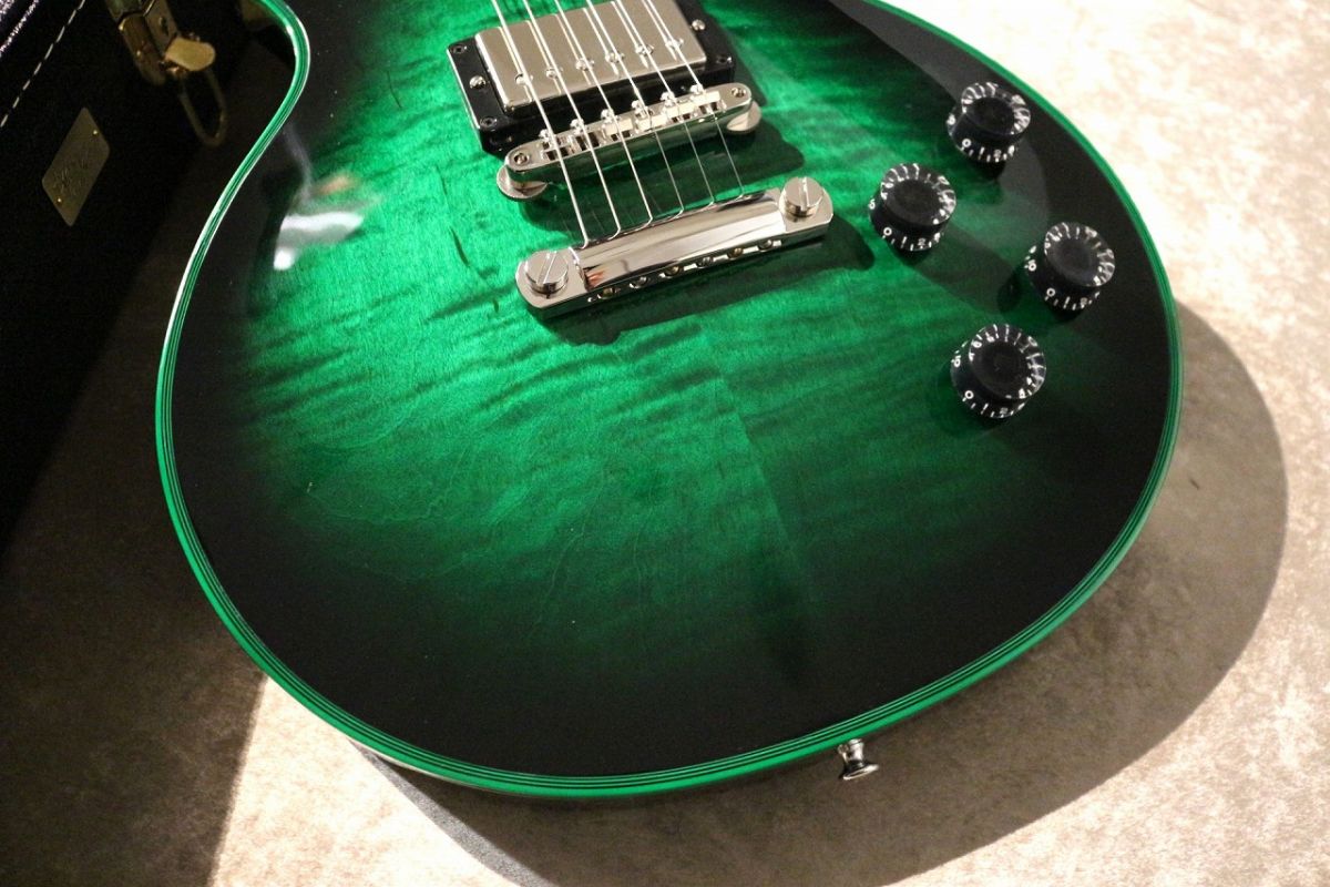 PSL Les Paul Axcess Custom Figured Top Green Widow Gloss #CS500888