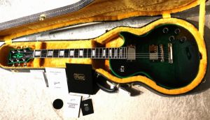 レスポール バーナー浮造WAXフィニッシュ PSL Les Paul Axcess Custom Figured Top Green Widow Gloss #CS500888