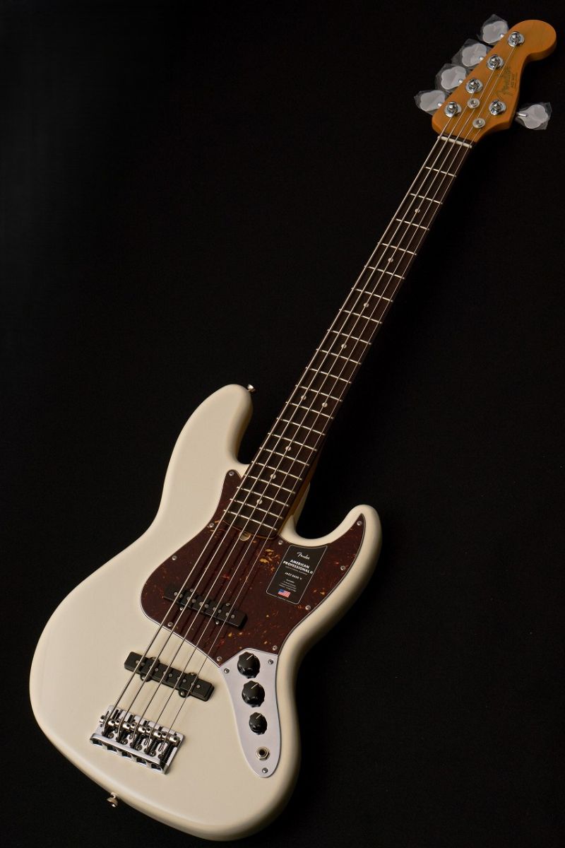 ベース Fender American Professional Jazz Bass V American Professional II Jazz Bass V -Olympic White