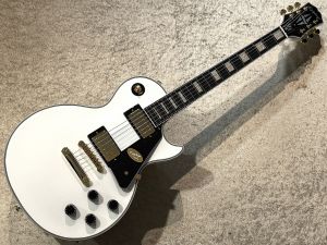 Epiphone Les Paul custom ホワイト ケース付き Epiphone Les Paul Custom Alpine White エレキギター レスポール