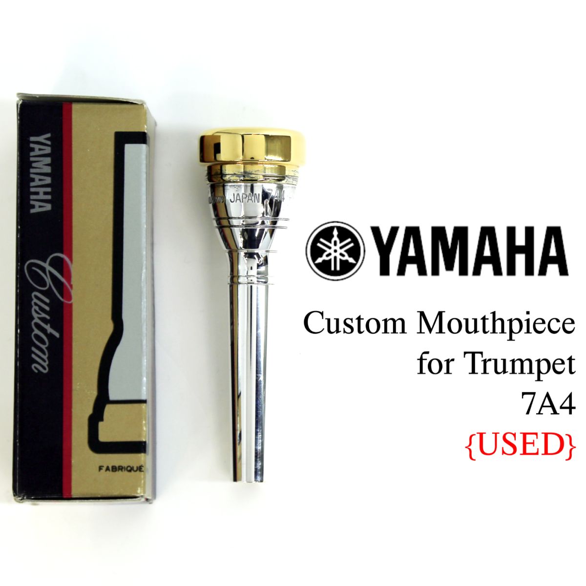 YAMAHA CUSTOM 7A4 GP トランペット用マウスピース 中古品 Custom GP Mouthpiece for Trumpet 7A4 (旧箱付)【中古