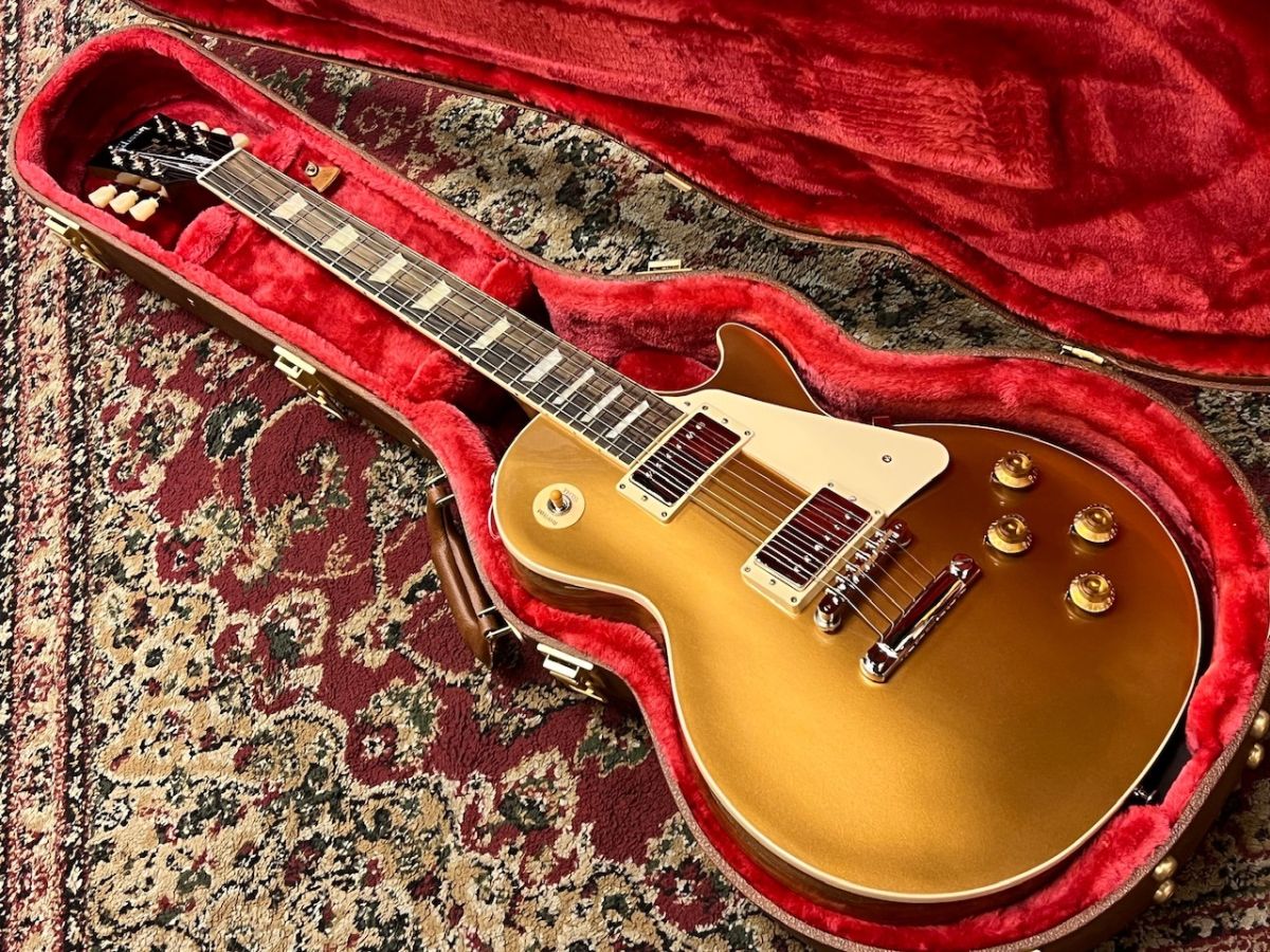 ギター Les Paul Standard '50s (Gold Top) Gibson Les Paul Standard '50s Figured Top Electric Guitar