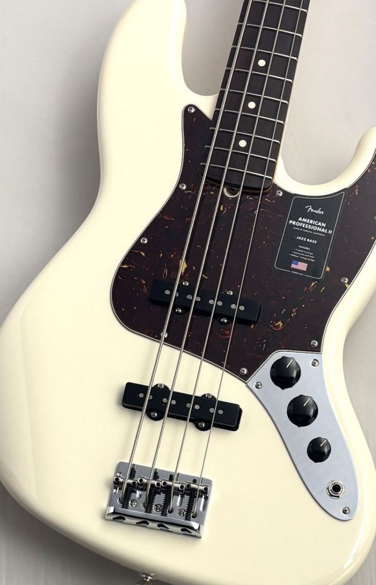 USA American Professional Ⅱ Jazz Bass -Olympic White/Rosewood- |  【クロサワ楽器店オンラインショップ】いい楽器とのいい出会いを。クロサワ楽器店通販サイト