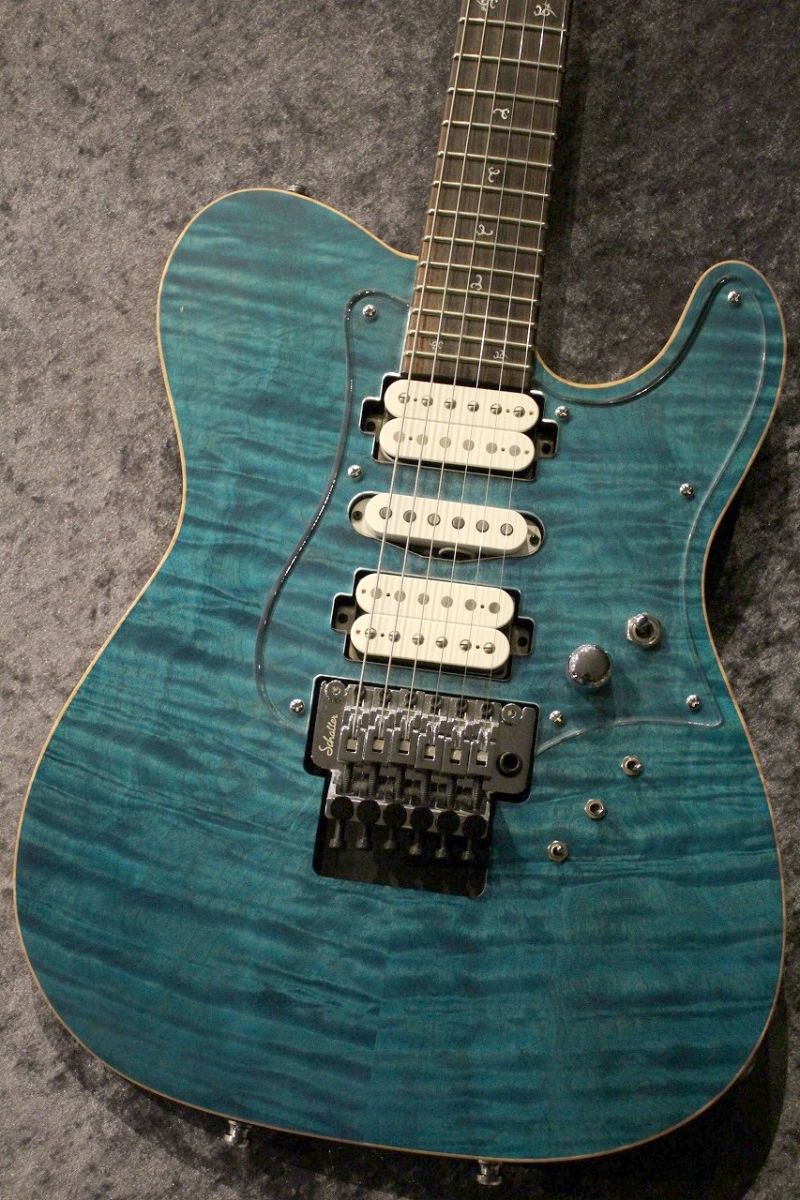 ギター G-Life Guitars Cross Edge QuiltTopSatin G-Life Guitars /“Cross Edge” Quilt Top / Aqua Blue Resort