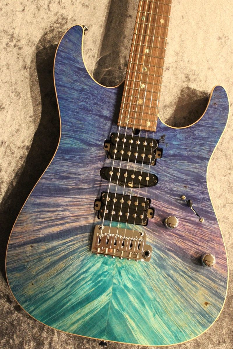 Custom Order DST-Pro24 5A Waterfall Burl Maple/Ash Aqua Breath