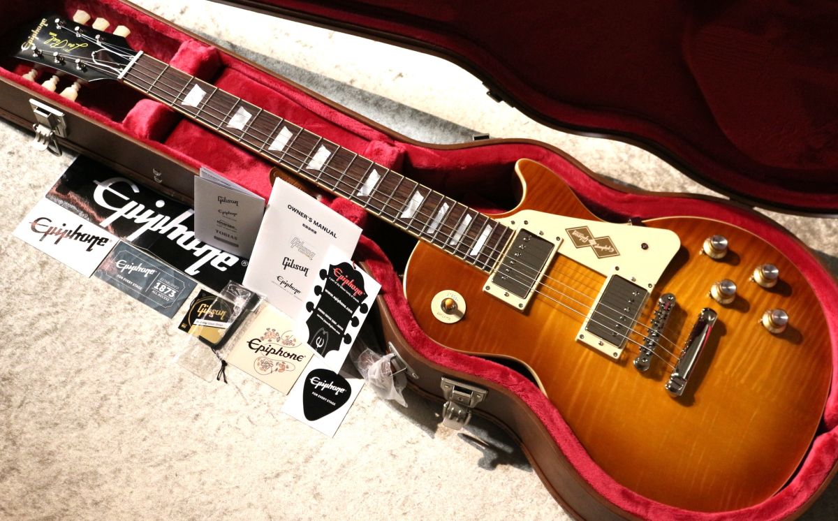 Epiphone レスポールスタンダード 1960 V3 　ダークバースト Amazon.co.jp: Epiphone Les Paul Standard 60s エレキギター