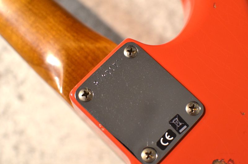 ワンオフ！幻のフェスタレッドのTakeyer STRATCASTER です。 Shigeru Suzuki 1962 Stratocaster Journeyman Relic ～Fiesta