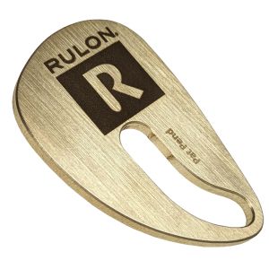 KEY LEAVES RULON Ergonomic Saxophone Thumb Rest - Raw Brass