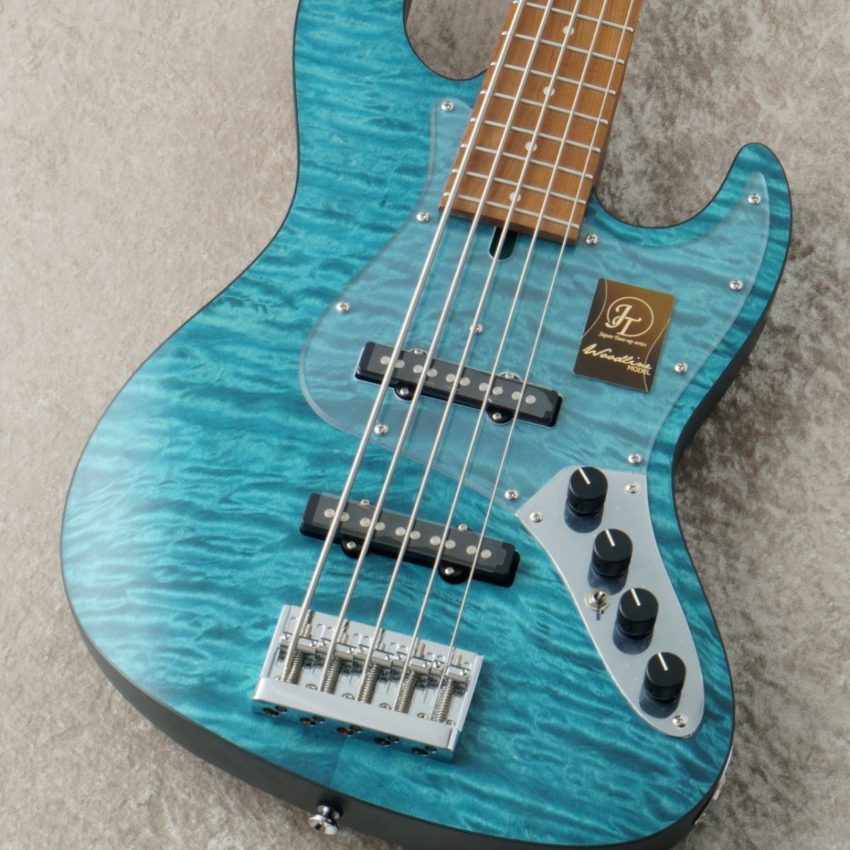 Bacchus エレキベース アクアブルー WL5-QM-AC RSM/M 