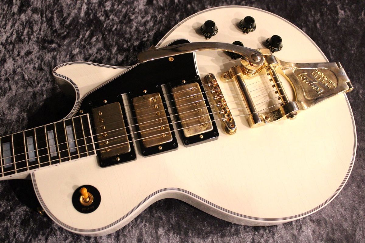 ML 1957 Les Paul Custom Reissue 3-Pickup Bigsby Vibrato Polaris