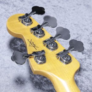 Custom Built Custom Classic Jazz Bass V Journeyman Relic - Black