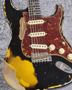 Fender Custom Shop Roasted 1960 Stratocaster Super Heavy Relic / Aged Black on 2Color Sunburst [3.57kg]