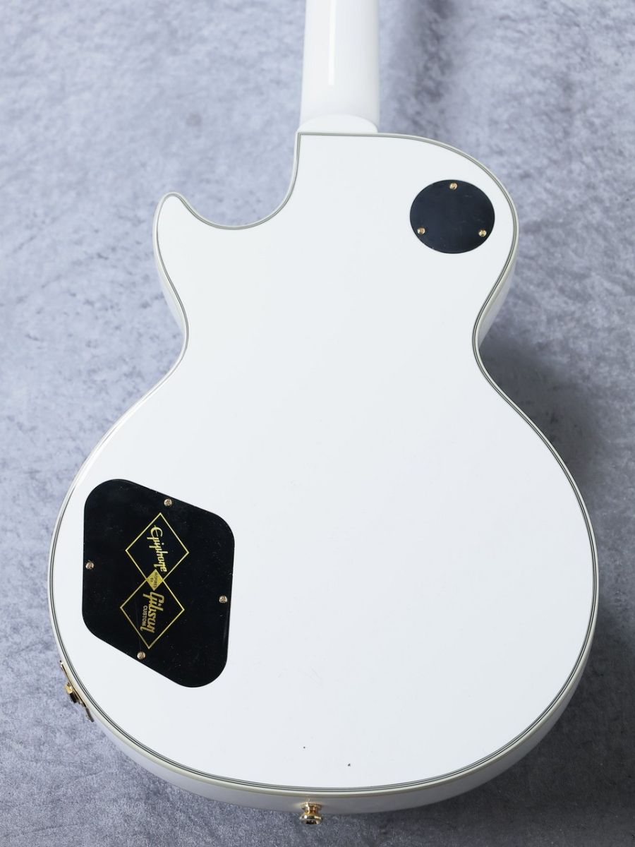 ギター Epiphone Les Paul Custom White Amazon.com: Epiphone Les Paul Custom, Alpine White with Gold