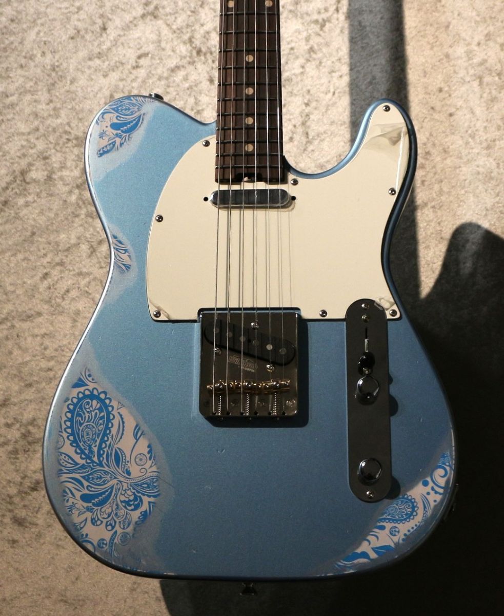 Trad Fullsize T ~Ice Blue Metallic Multi Layer Paisley