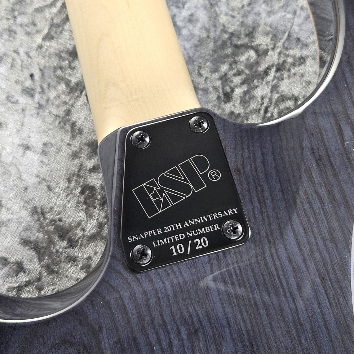 ESP SNAPPER-CTM/QM 20th Anniversary -See Thru Black Sunburst