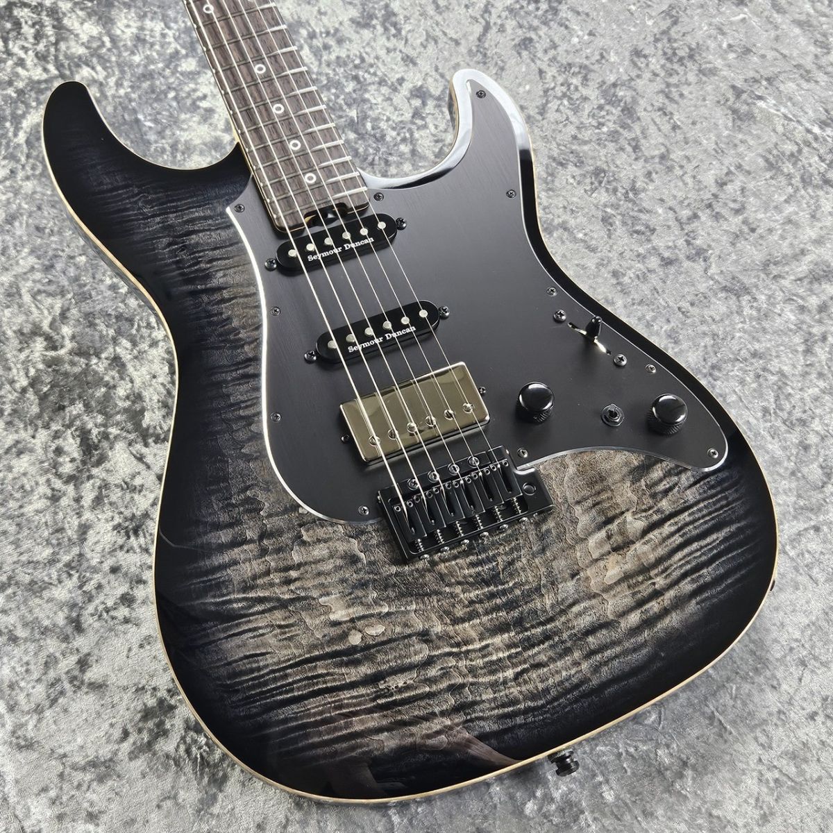 ESP SNAPPER-CTM/QM 20th Anniversary -See Thru Black Sunburst