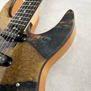Trad Fullsize Dinky ST Lami / Stabilized Blue & Yellow Resin