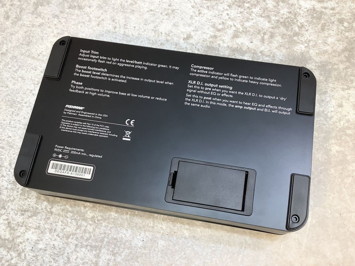 FISHMAN ToneDEQ 《プリアンプ/マルチエフェクター/EQ/DI