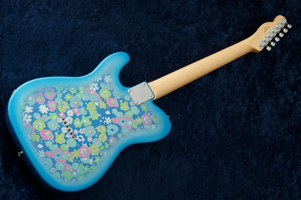 ❤️No,113❤️国産和柄 百花舞鶴 テレキャスター エレキギター Made in Japan Limited Edition Telecaster -Blue Flower