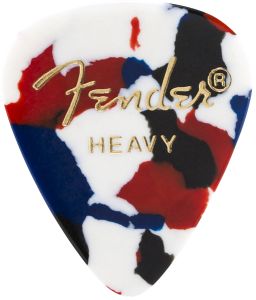 Fender Classic Celluloid, Confetti, 351 Shape, Heavy 【35枚セット】【ヘビー】【ティアドロップ】
