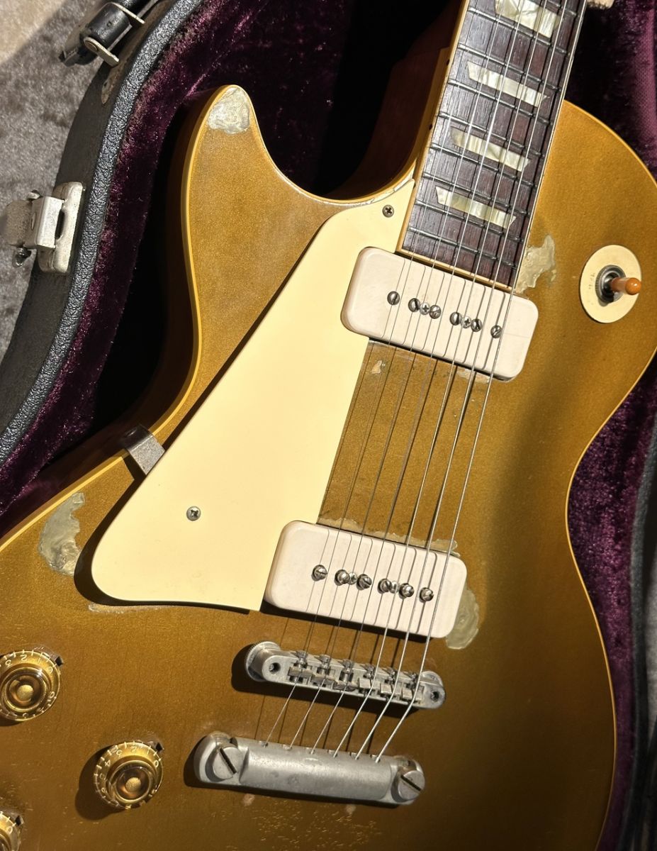 国産？ 詳細不明 良質 レスポールタイプ ゴールドトップ ディープジョイント 1957 Les Paul Standard Gold Top Left Hand | 【クロサワ楽器店