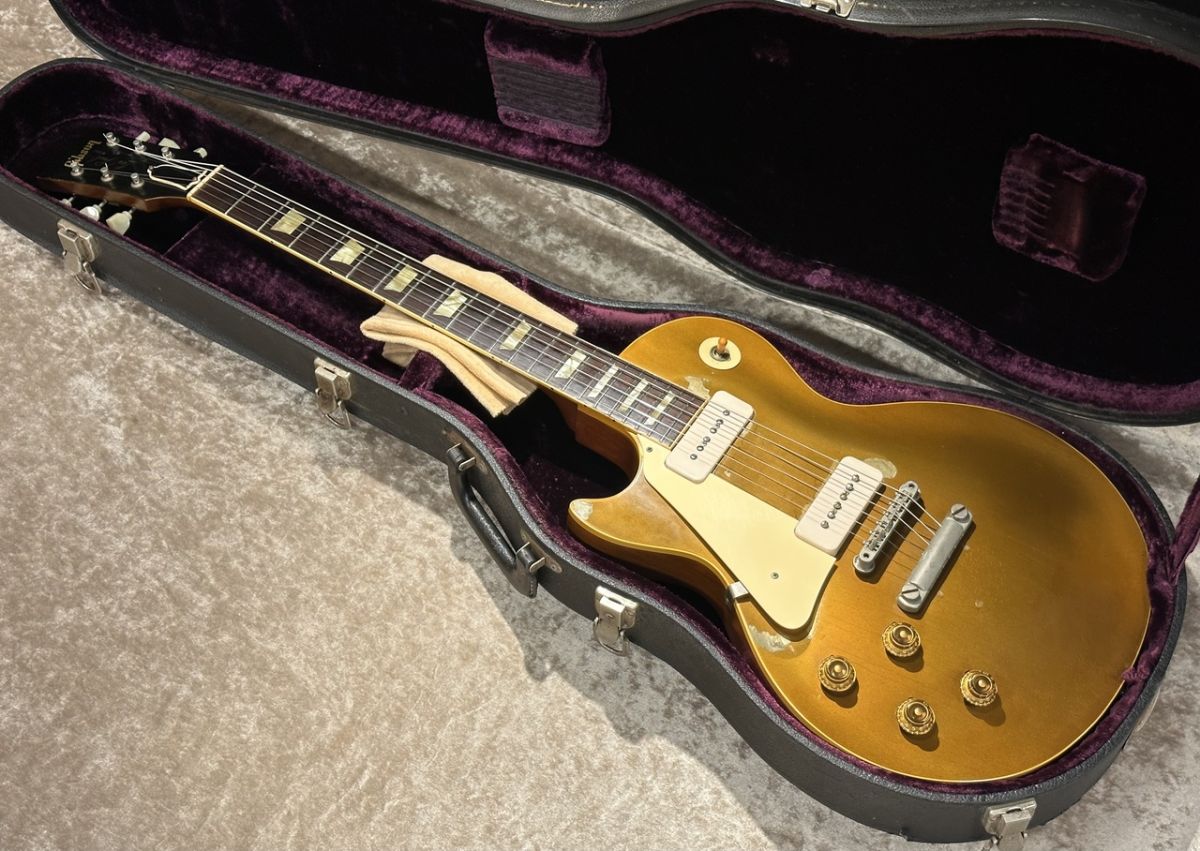 国産？ 詳細不明 良質 レスポールタイプ ゴールドトップ ディープジョイント 1957 Les Paul Standard Gold Top Left Hand | 【クロサワ楽器店
