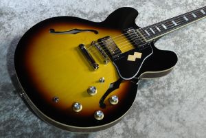 【日本製】エピフォン　ES-335 ギブソンヘッド Epiphone ES-335 Vintage Sunburst エレキギター初心者14点