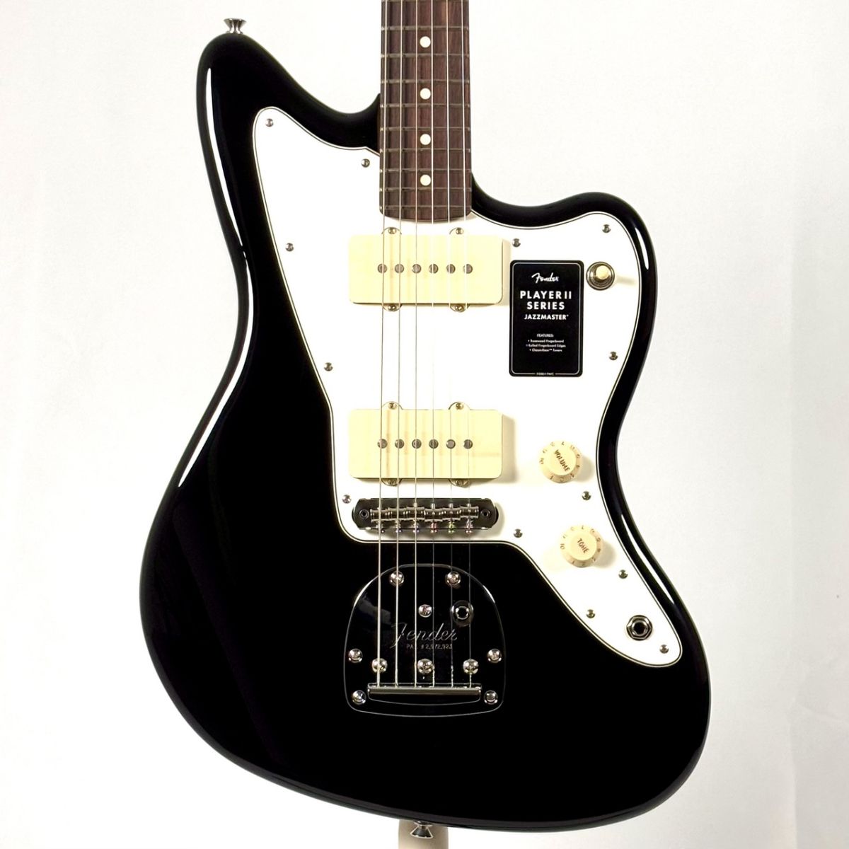 Fender Jazzmaster ブラック ギターケース付き Fender Player Jazzmaster Black w/Matching Headcap, Pure