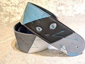 Grande uomo TENDER L-SLIDE PW 青ねこ 【グランデウオモ】【担当イチオシ!パッチワークストラップ!】【横浜店在庫品】