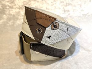 Grande uomo TENDER L-SLIDE PW 茶ねこ 【グランデウオモ】【担当イチオシ!パッチワークストラップ!】【横浜店在庫品】