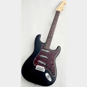 Fender MIJ LTD RAW ASH STRATOCASTER BLACK ≒3.67kg #JD25009104